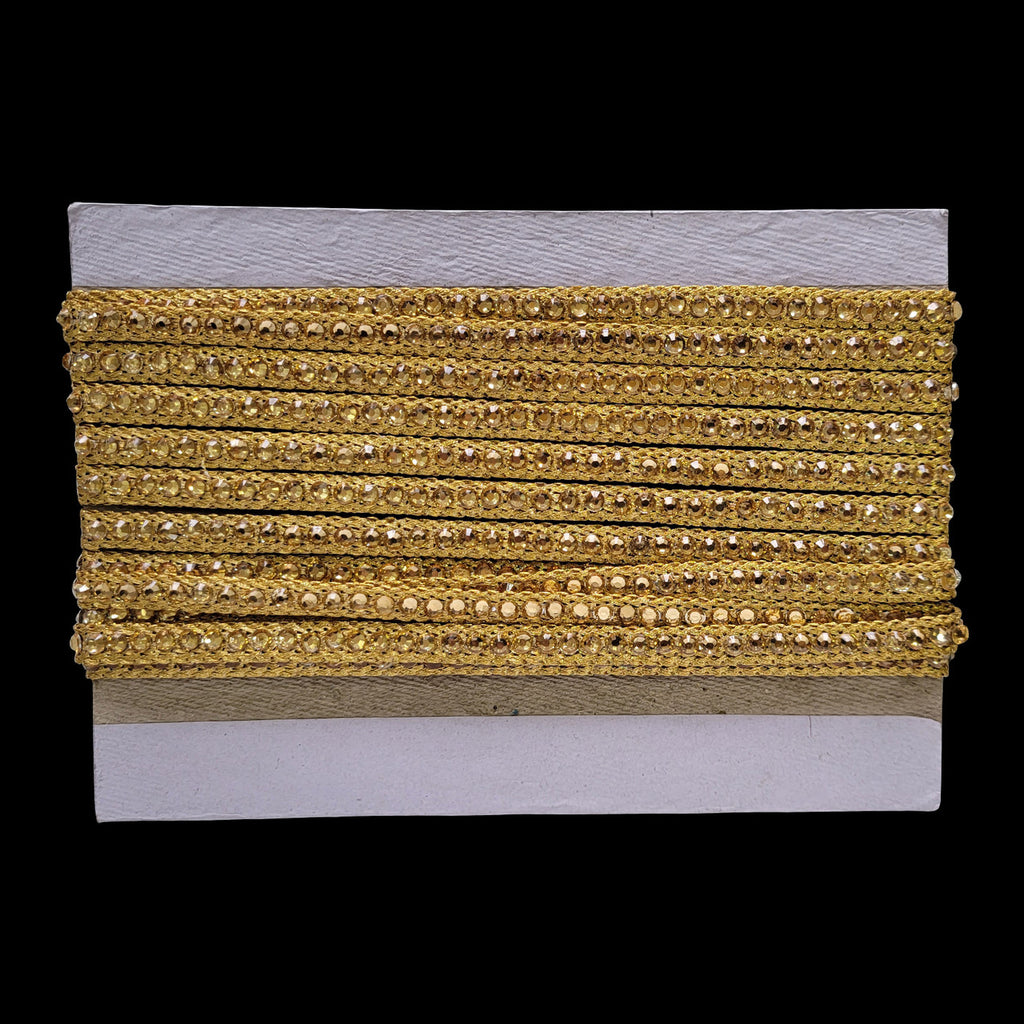 9mm Wide Indian Round Kundan Lace - 4M