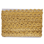 27.5mm Wide Indian Kundan Lace - Gold - 4M