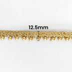 12.5mm Wide Round Pearl lace - 4M