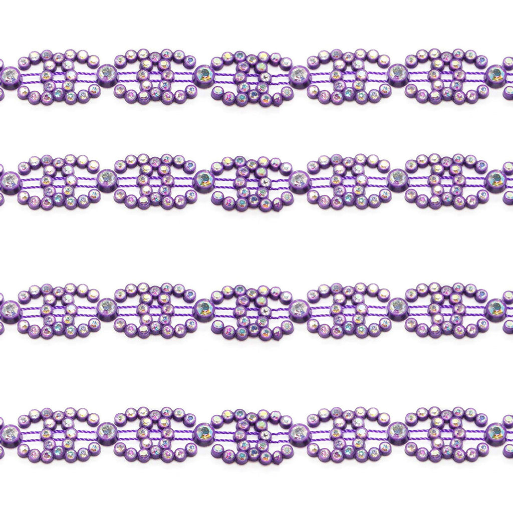 Rhinestone Lace - Purple