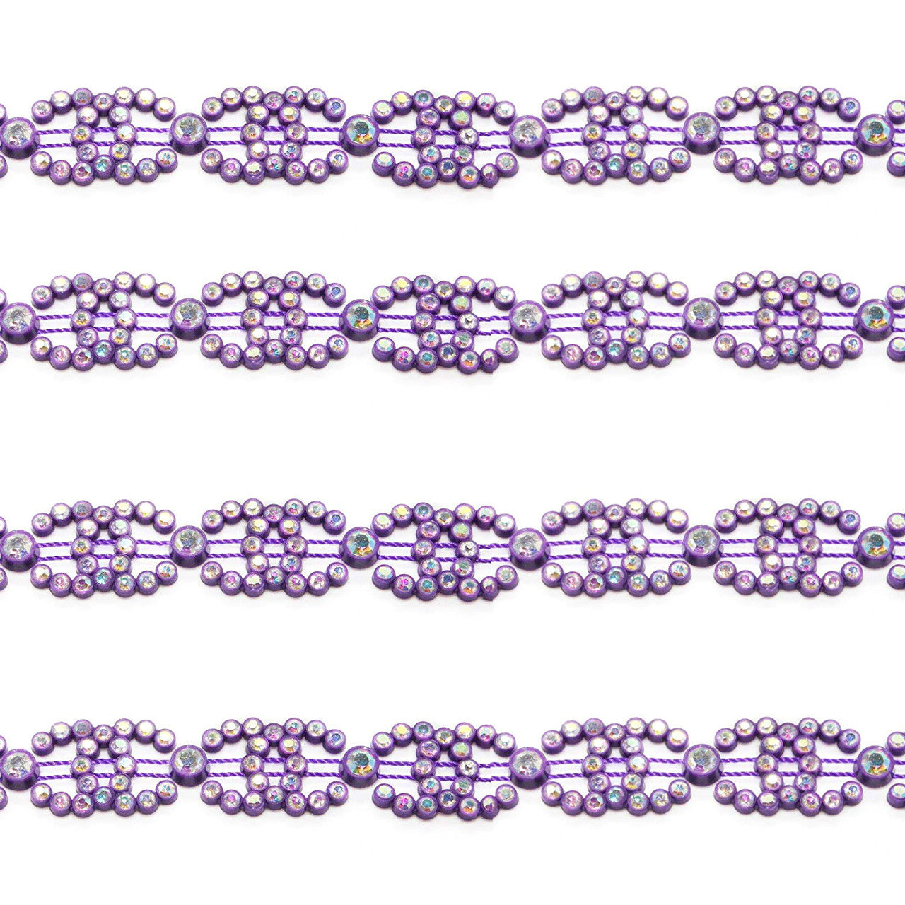Rhinestone Lace - Purple