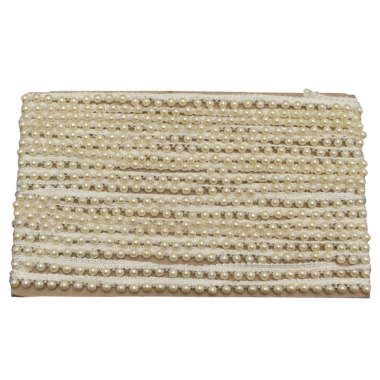 Ivory Pearl Beaded Embellishing Lace - 1M