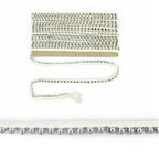 White Lace with Silver Beads -1M