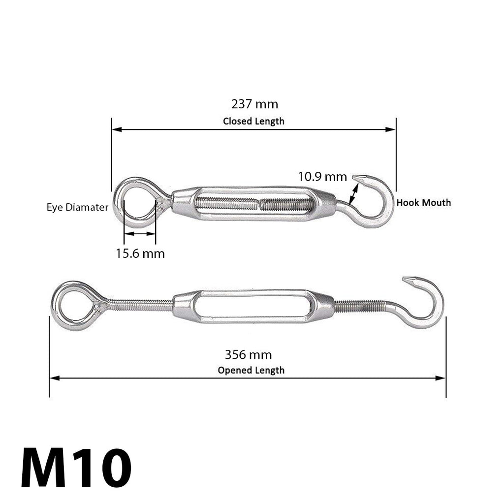 Turnbuckle Wire Tensioner Steel Hook