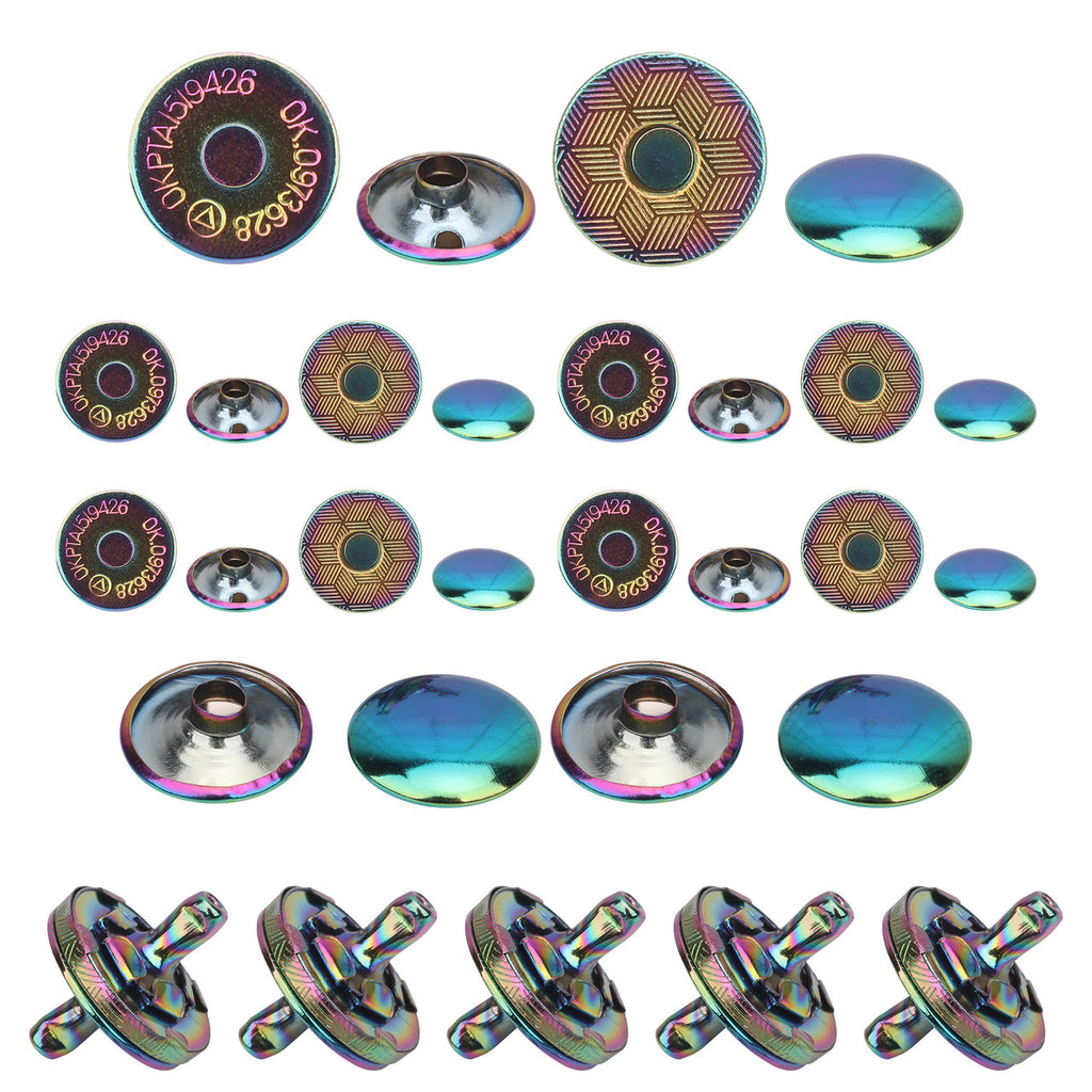 Magnetic Clasp Snap Fastener Button Double Rivet Closures