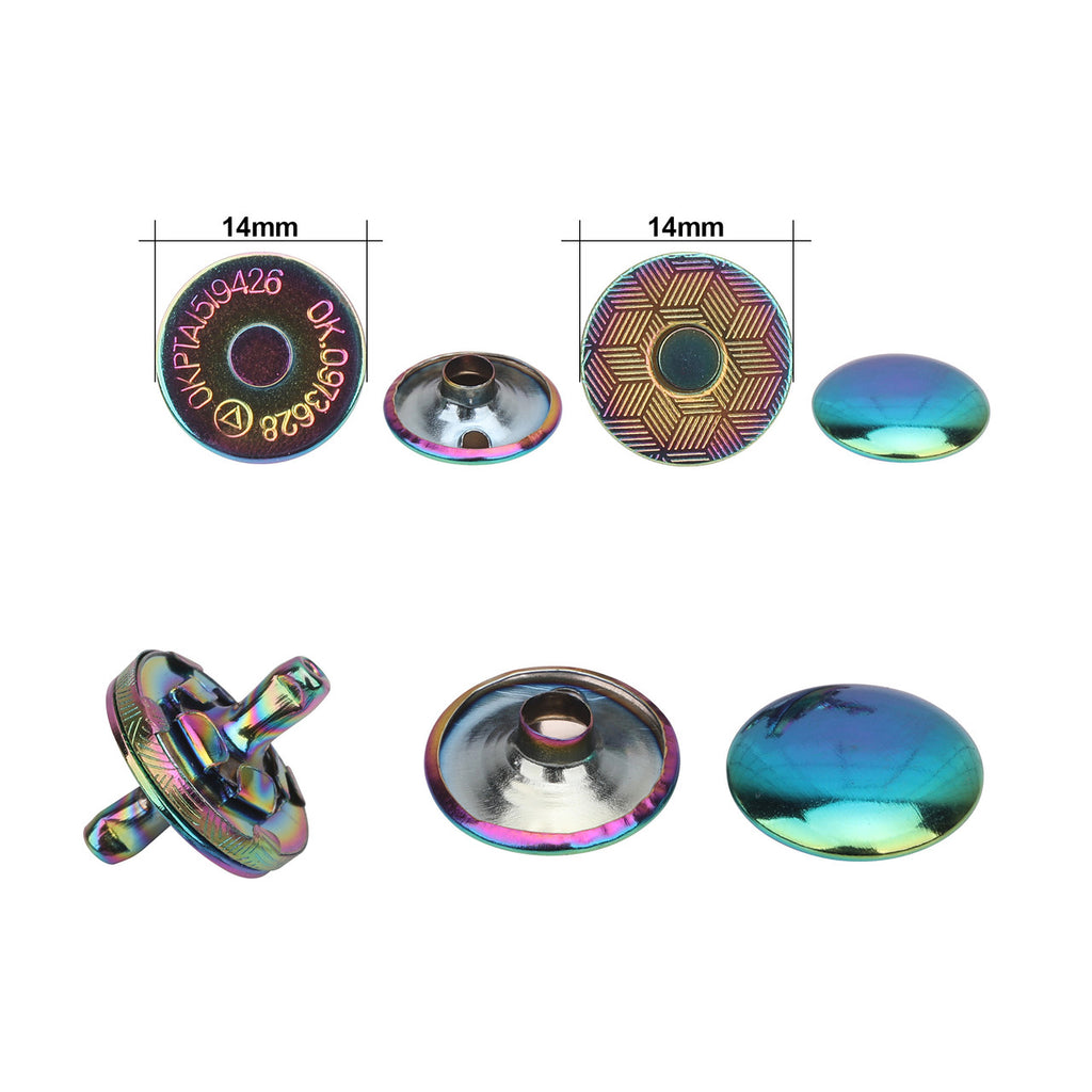 Magnetic Clasp Snap Fastener Button Double Rivet Closures