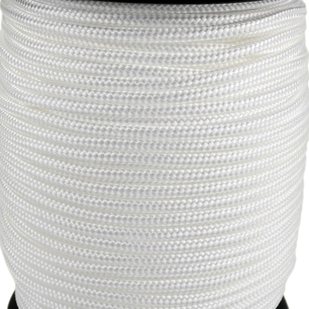 2mm White Nylon Braided Cord