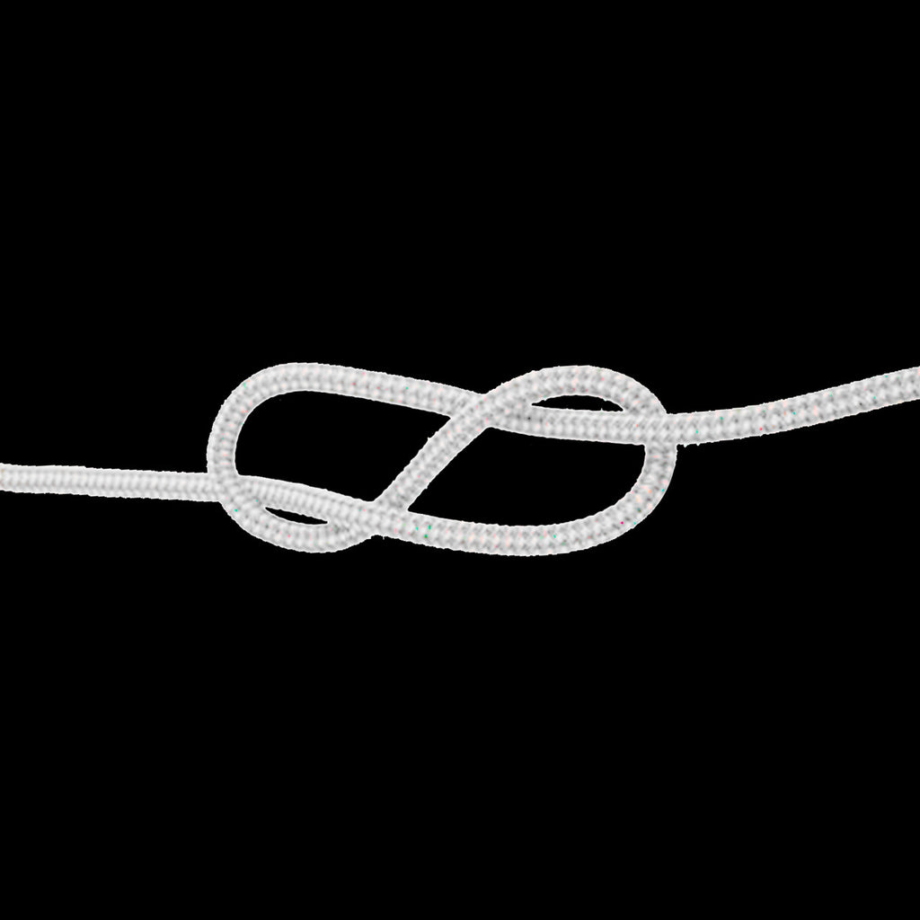 2mm White Nylon Braided Cord