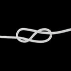 2mm White Nylon Braided Cord