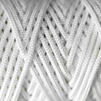 2mm White Nylon Braided Cord