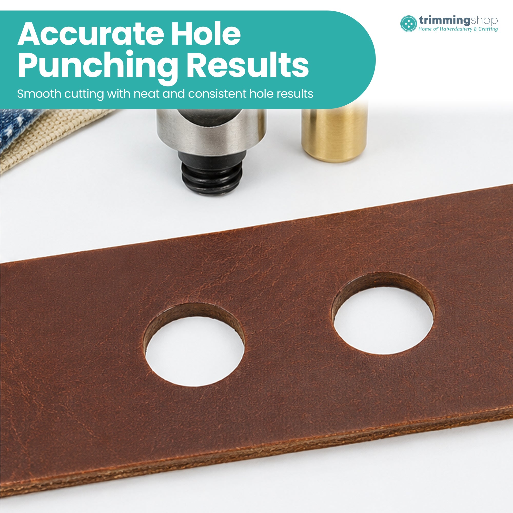 Hole Cutting Die with Gold Base for Green Machine Hand Press