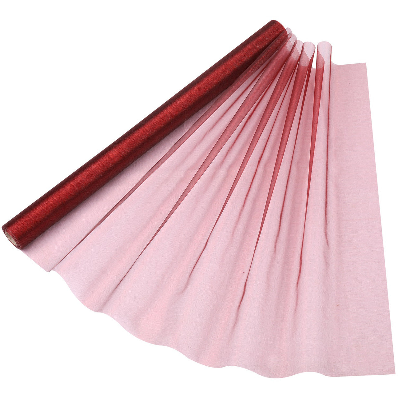 15m x 70cm Organza Roll - Burgundy
