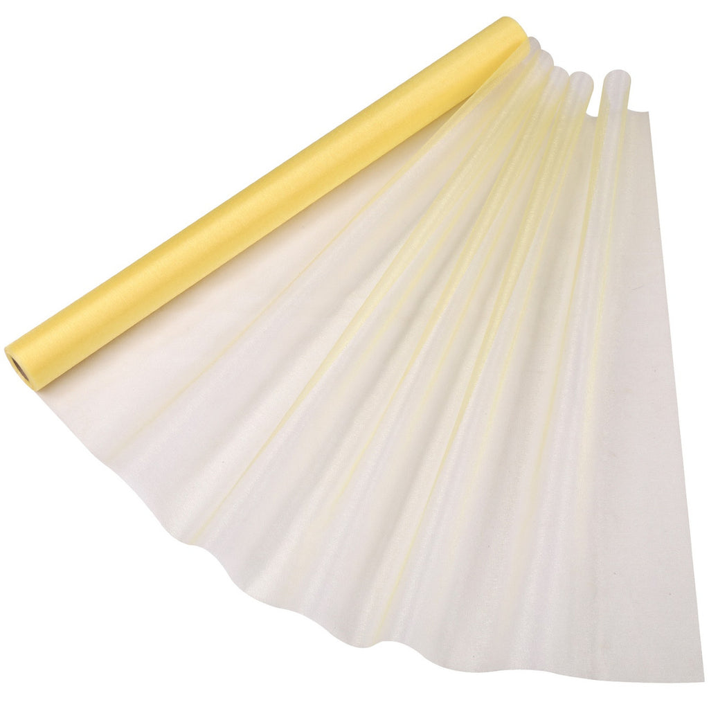 15m x 70cm Organza Roll - Yellow