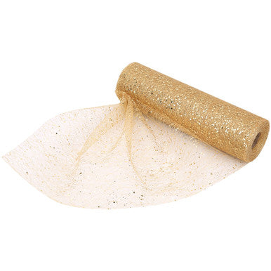 25m x 29cm Organza Roll Sparkle Glitter Sequin