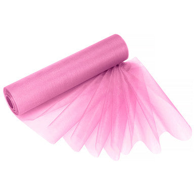 25m x 29cm Organza Roll - Baby Pink
