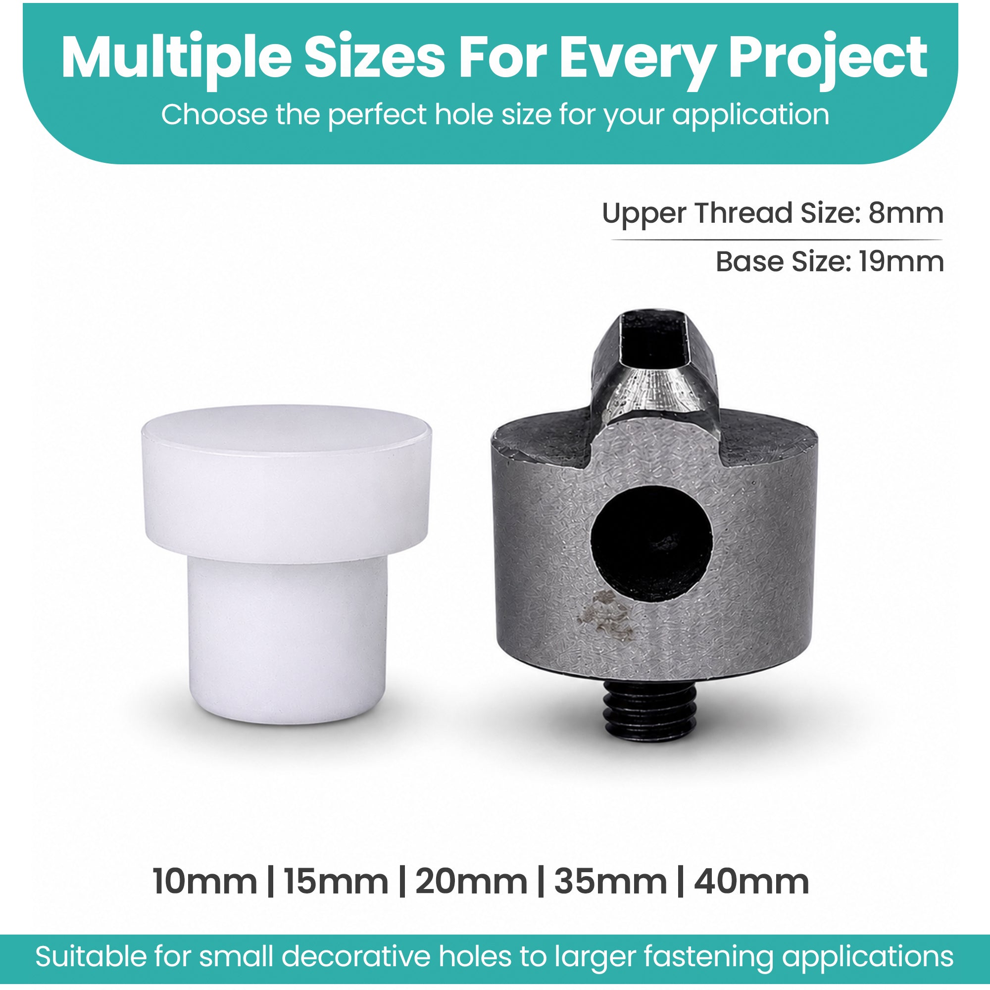 Oval Hole Cutting Die with Plastic Base for Green Machine Hand Press