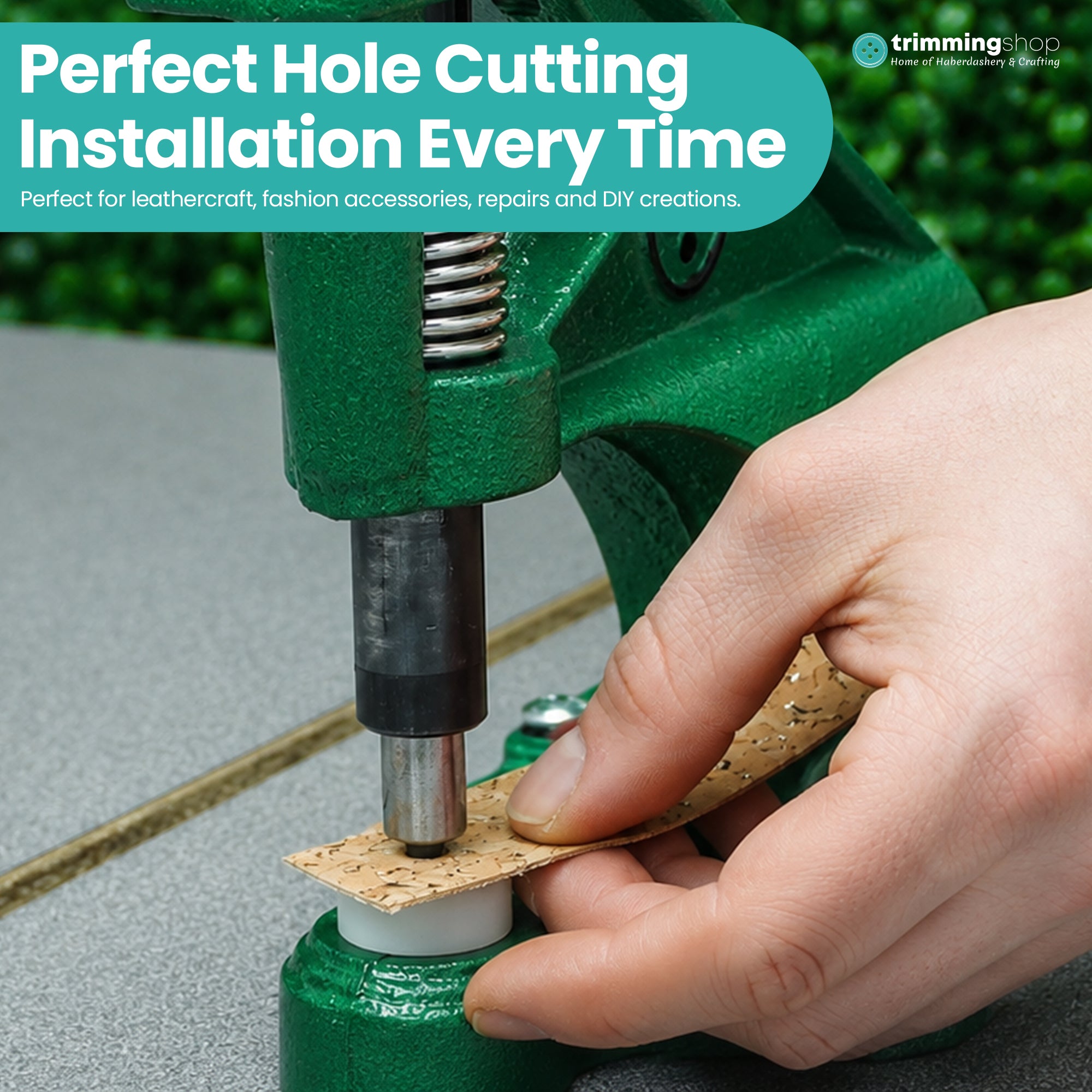 Multi-Layer Hole Cutting Die with Plastic Base for Green Machine Hand Press