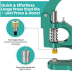 Ring Spring Press Stud Die Set for Green Machine Hand Press