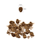 Plastic Skull Heads with Rivets - Pack of 100