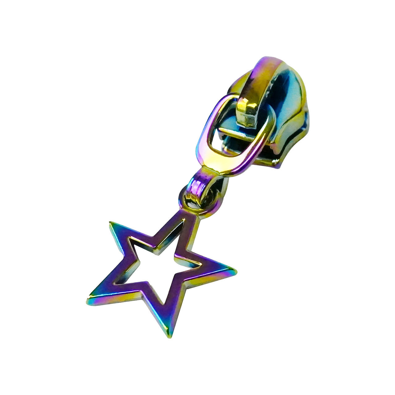 Rainbow Zip Pull - Star