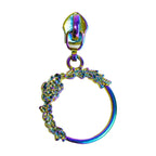 Rainbow Zip Pull - Round