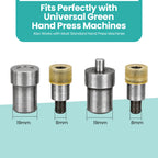 Pearl Cap Snap Popper Die Set for Green Machine Hand Press