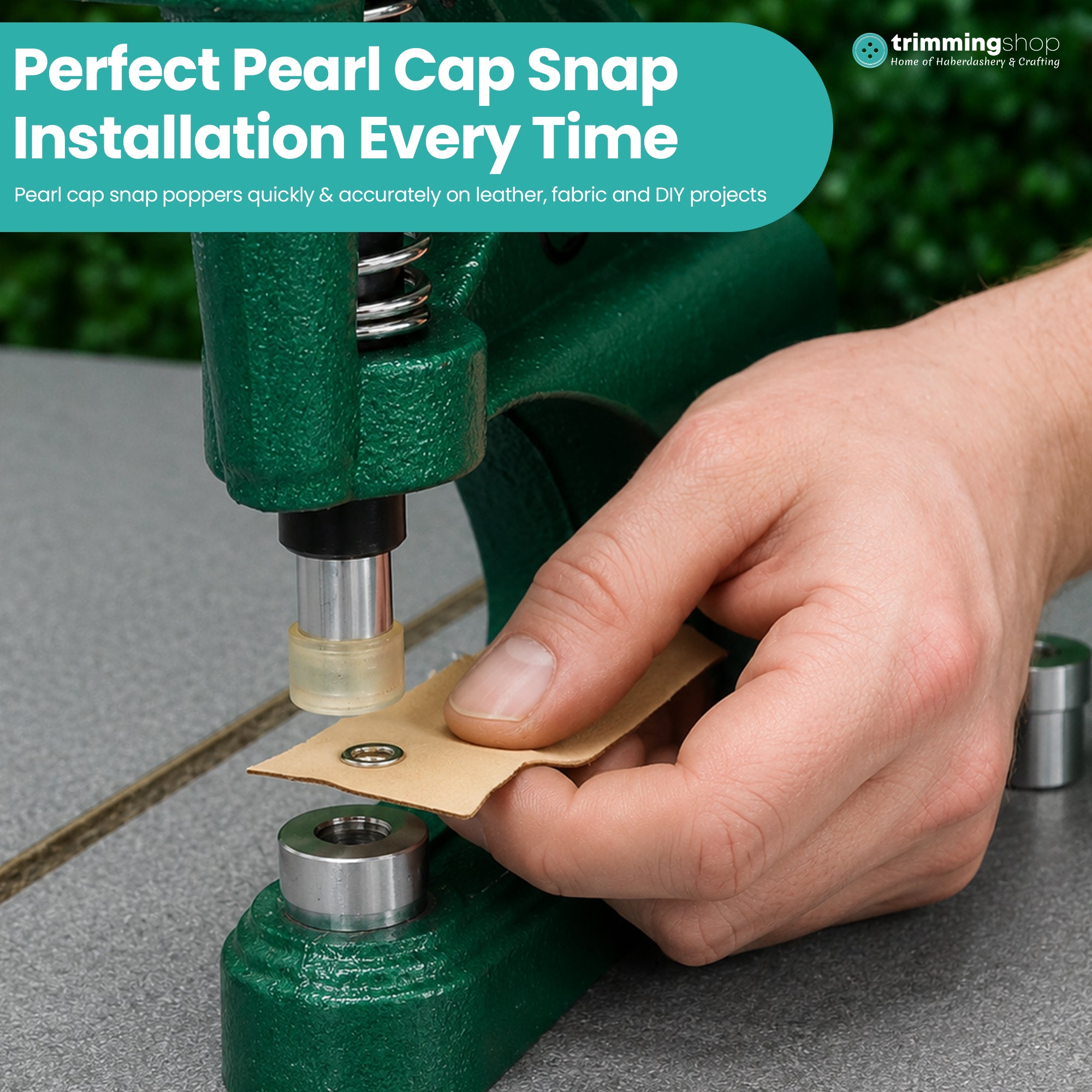 Pearl Cap Snap Popper Die Set for Green Machine Hand Press
