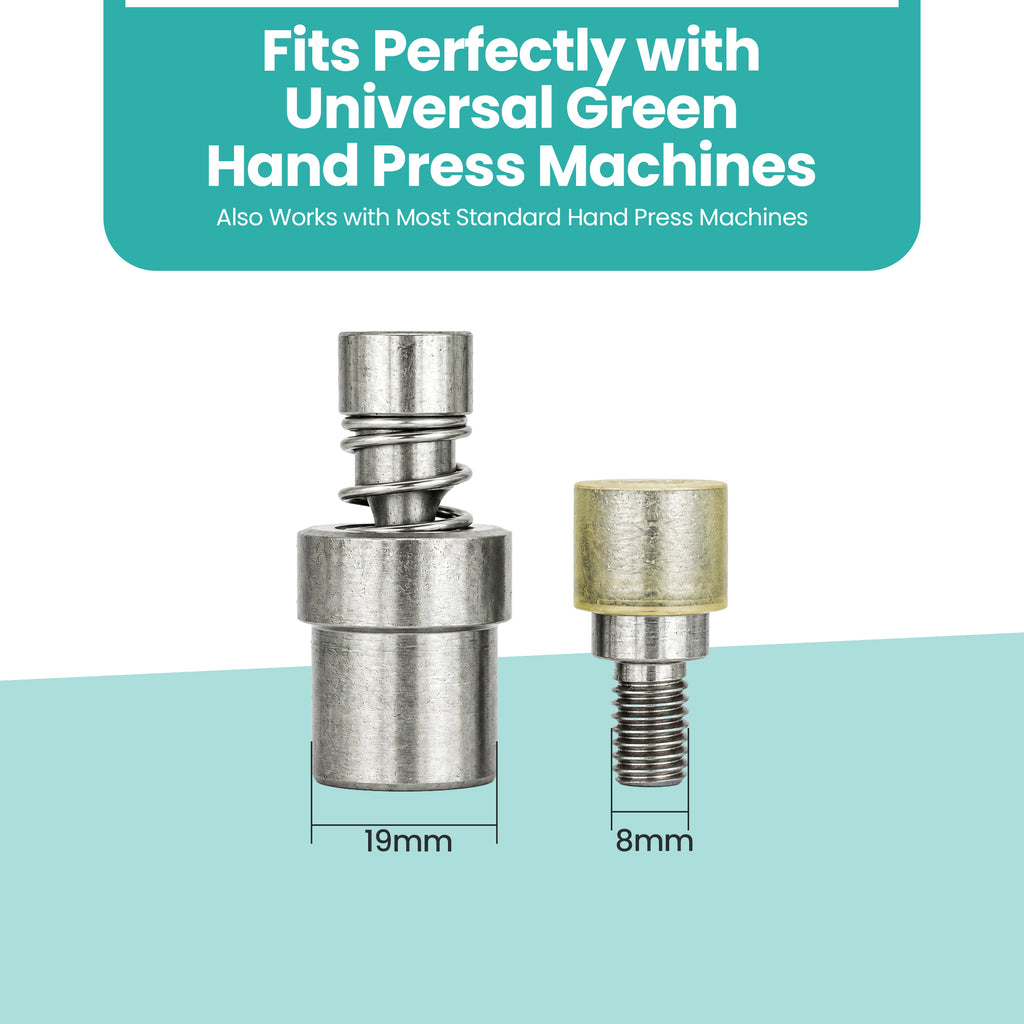 9.5mm Punk Cone Stud Die Set for Green Machine Hand Press
