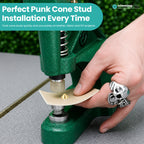 9.5mm Punk Cone Stud Die Set for Green Machine Hand Press