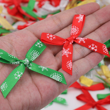 Christmas Ribbon Bow Set (Pack of 2)