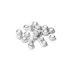 Rhinestone Flower Silver Diamante