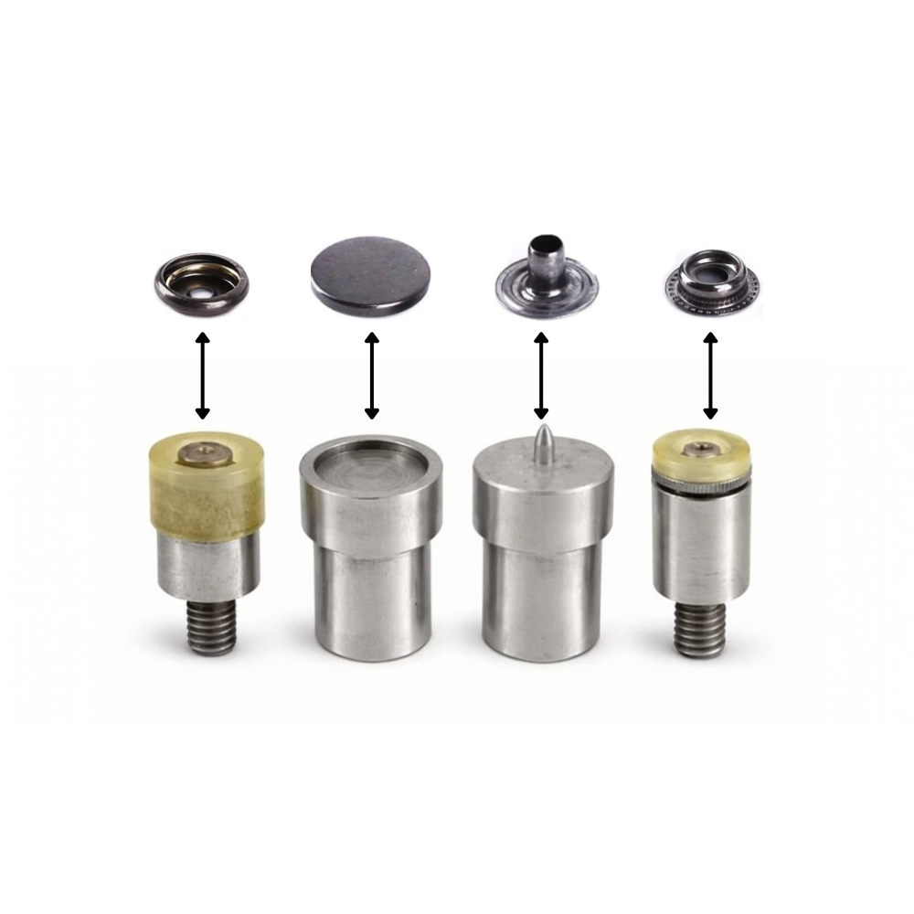 Iron Ring Spring Press Studs (Large) - 10 Sets