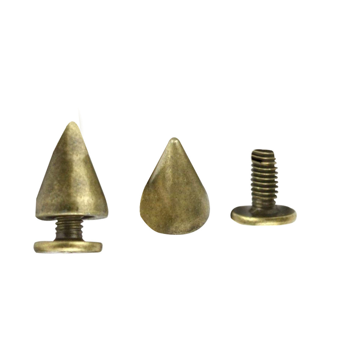 7x13mm Screw Back Metal Cone Studs (Pack of 50)