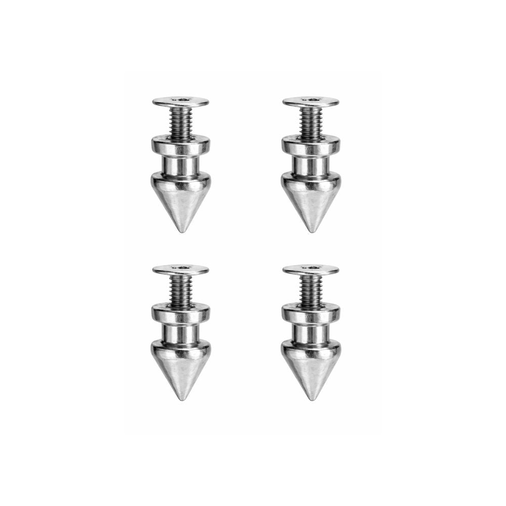 Silver Screw-Back 'Tree' Cone Studs (Pack of 50)