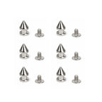 Silver Screw-Back 'Tree' Cone Studs 7mm x 14mm (Pack of 50)