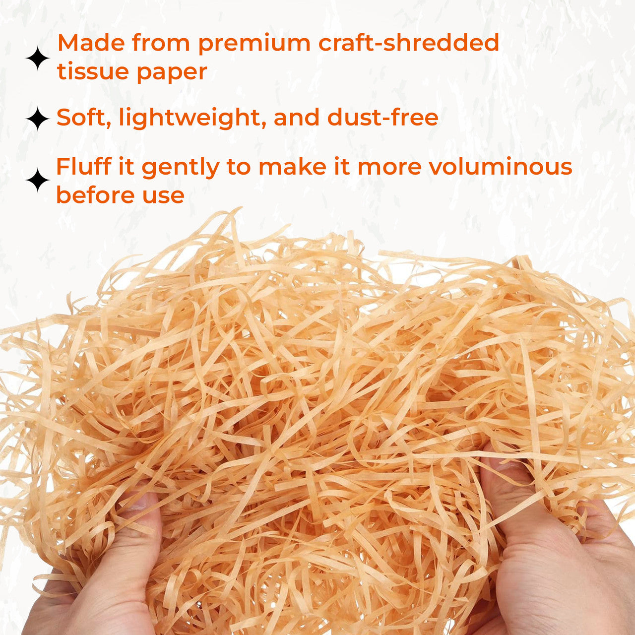 Shredded Tissue Paper - Brown