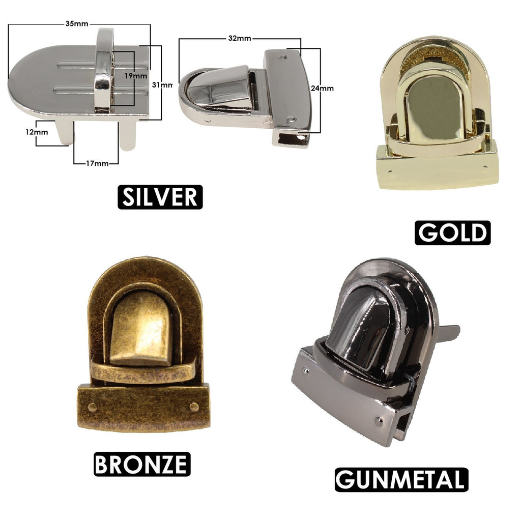 35mm x 31mm Tuck Lock Clasp