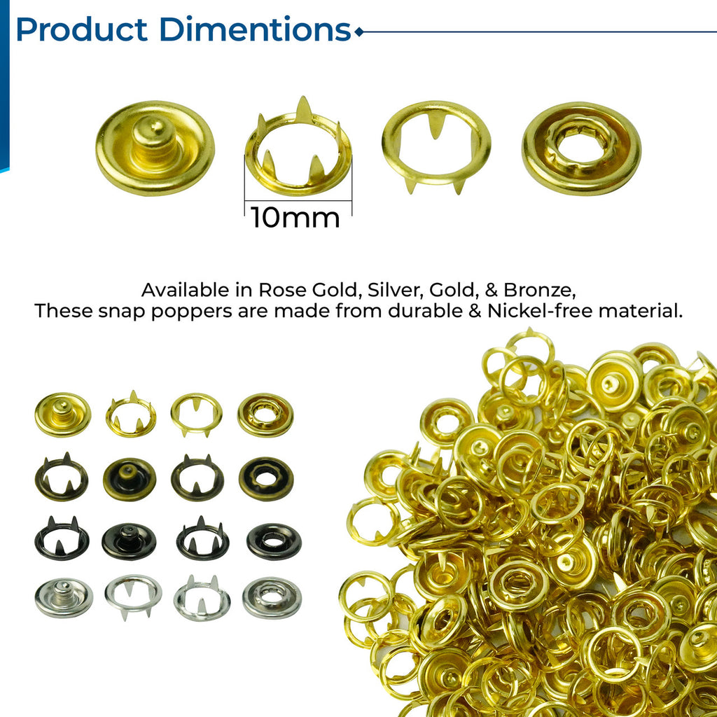 Nickel Free Snap Poppers