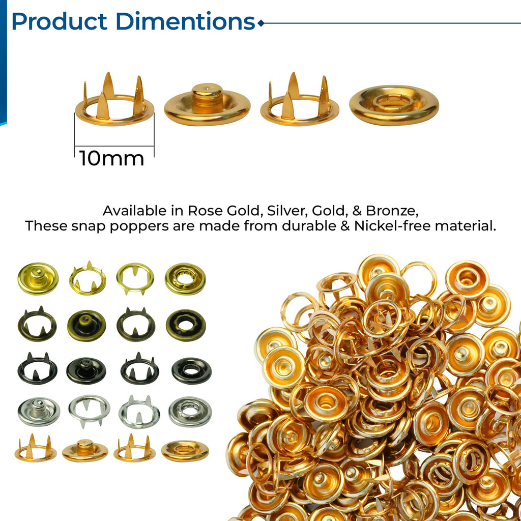 Nickel Free Snap Poppers