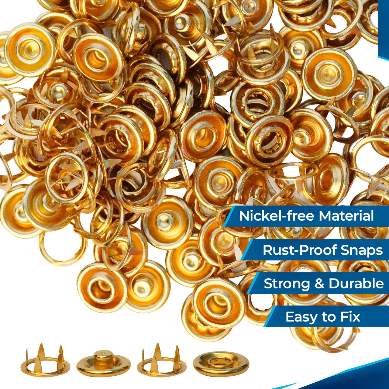 Nickel Free Snap Poppers