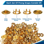 Nickel Free Snap Poppers