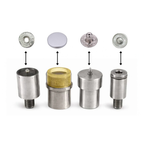 Flat Cap S Spring Press Studs - Pack of 10