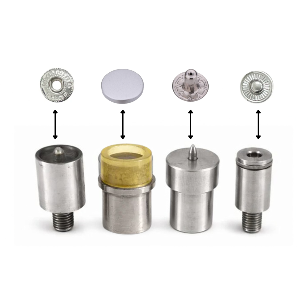 Flat Cap S Spring Press Studs (10 Sets)