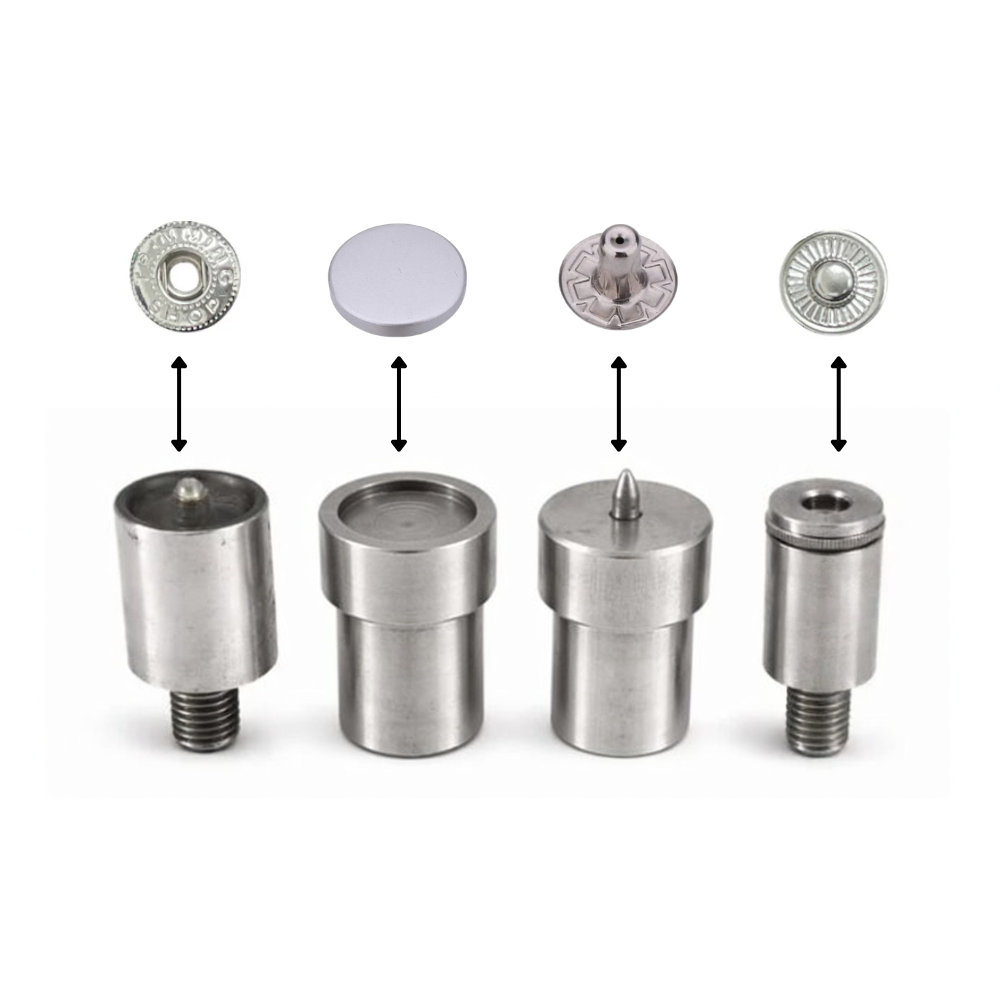 Flat Cap S Spring Press Studs (10 Sets)