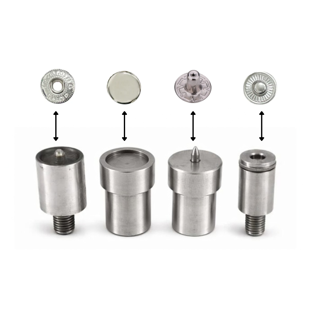 Trimming Shop 15mm S Spring Snap Buttons Fastening Dies Set For Universal Green Hand Press Machine DIY Leather Crafts, Jackets, Handbag, Purses, Repair Clothes Trimming Shop 15mm S Spring Snap Buttons Fastening Dies Set For Universal Green Hand Press Machine DIY Leather Crafts, Jackets, Handbag, Purses, Repair Clothes