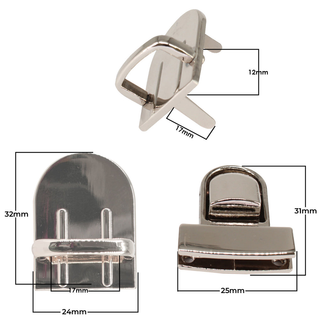 31mm x 25mm Tuck Lock Clasp