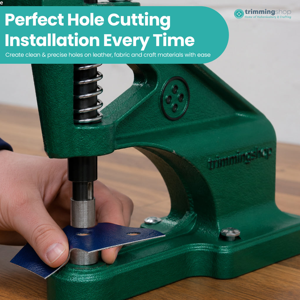 Hole Cutting Die with Silver Base for Green Machine Hand Press