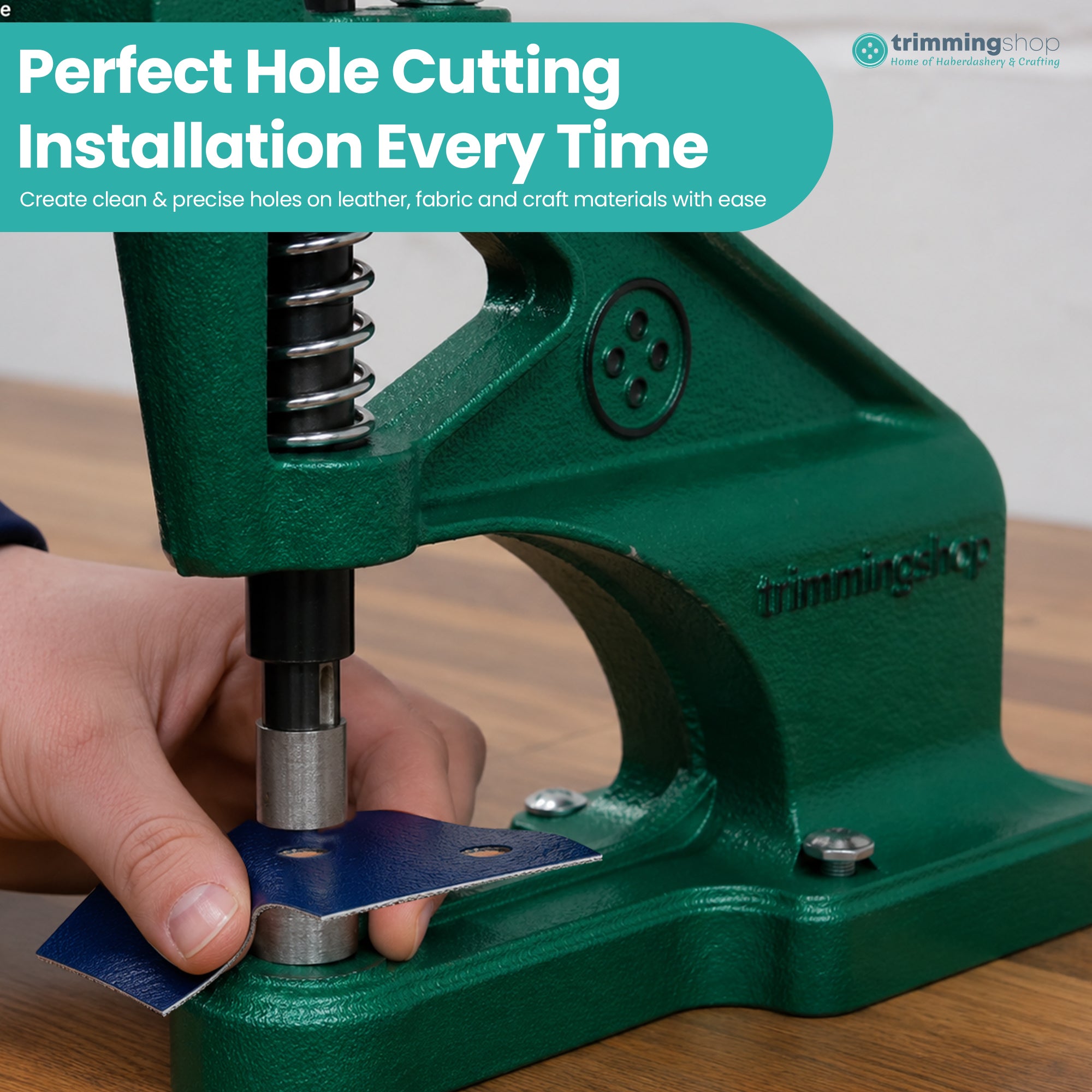 Hole Cutting Die with Silver Base for Green Machine Hand Press