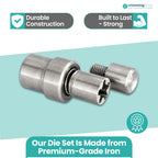 Star Studs with Prongs Die Set for Green Machine Hand Press