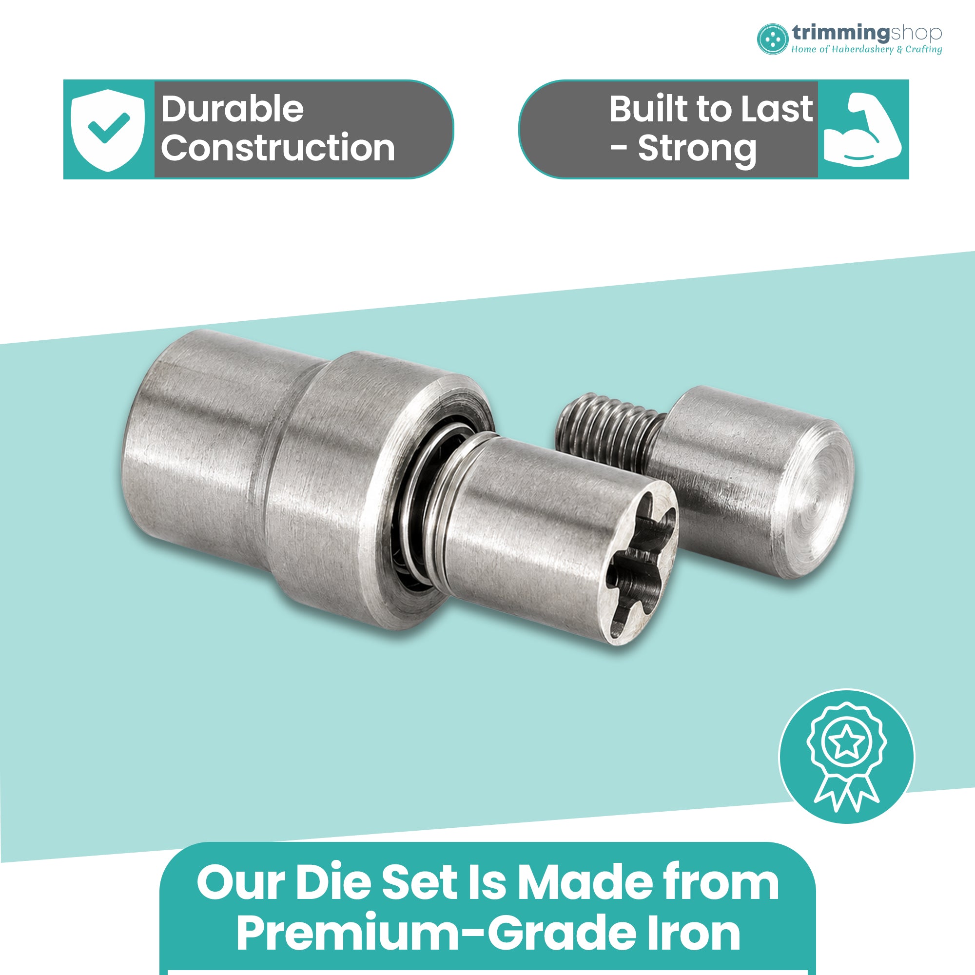 Star Studs with Prongs Die Set for Green Machine Hand Press